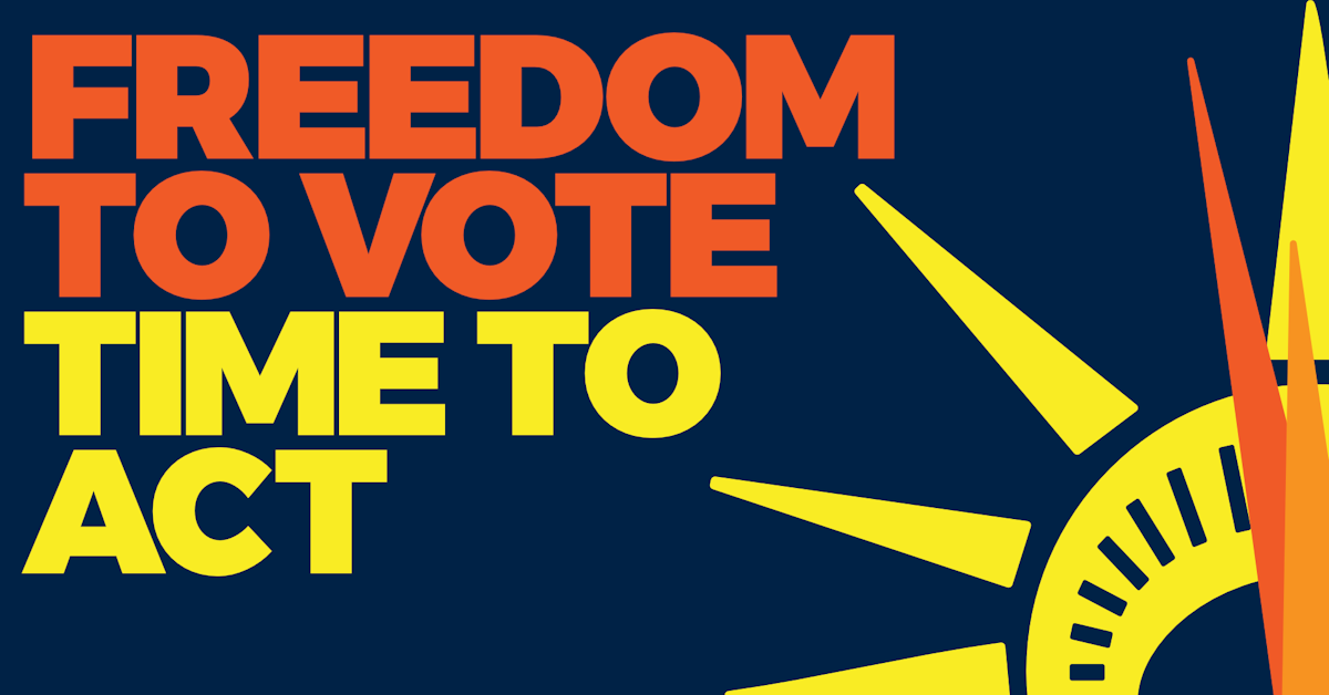 Freedom to Vote Time to Act · January 6 Vigils for Democracy